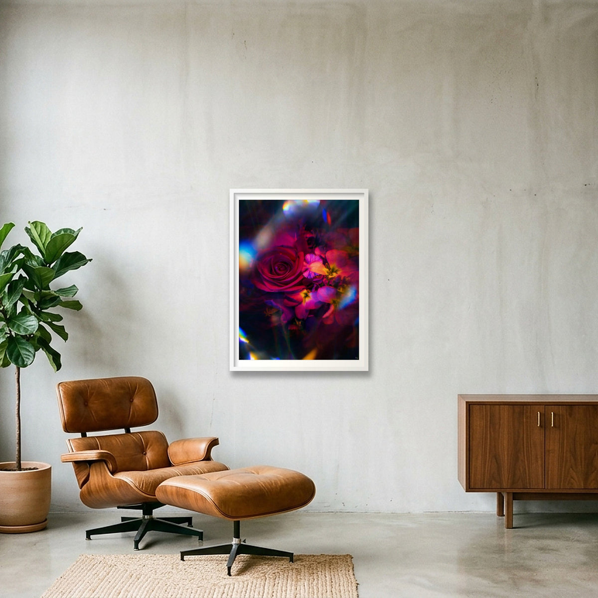 Refractions — 60×80cm, 24×31" White Frame