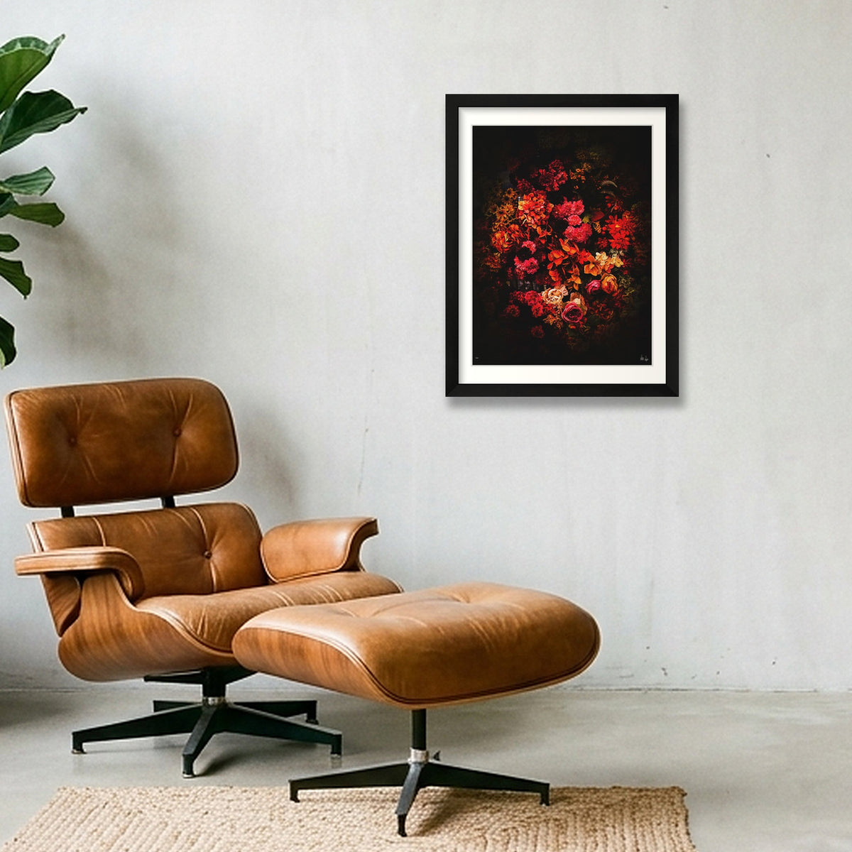 Fiery Heart — 30×40cm, 12×16" Black Frame