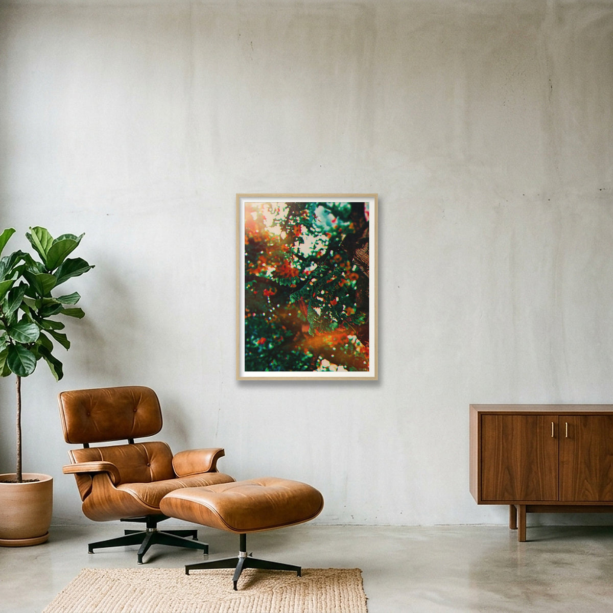 Golden Hour — 60×80cm, 24×31" Oak Frame