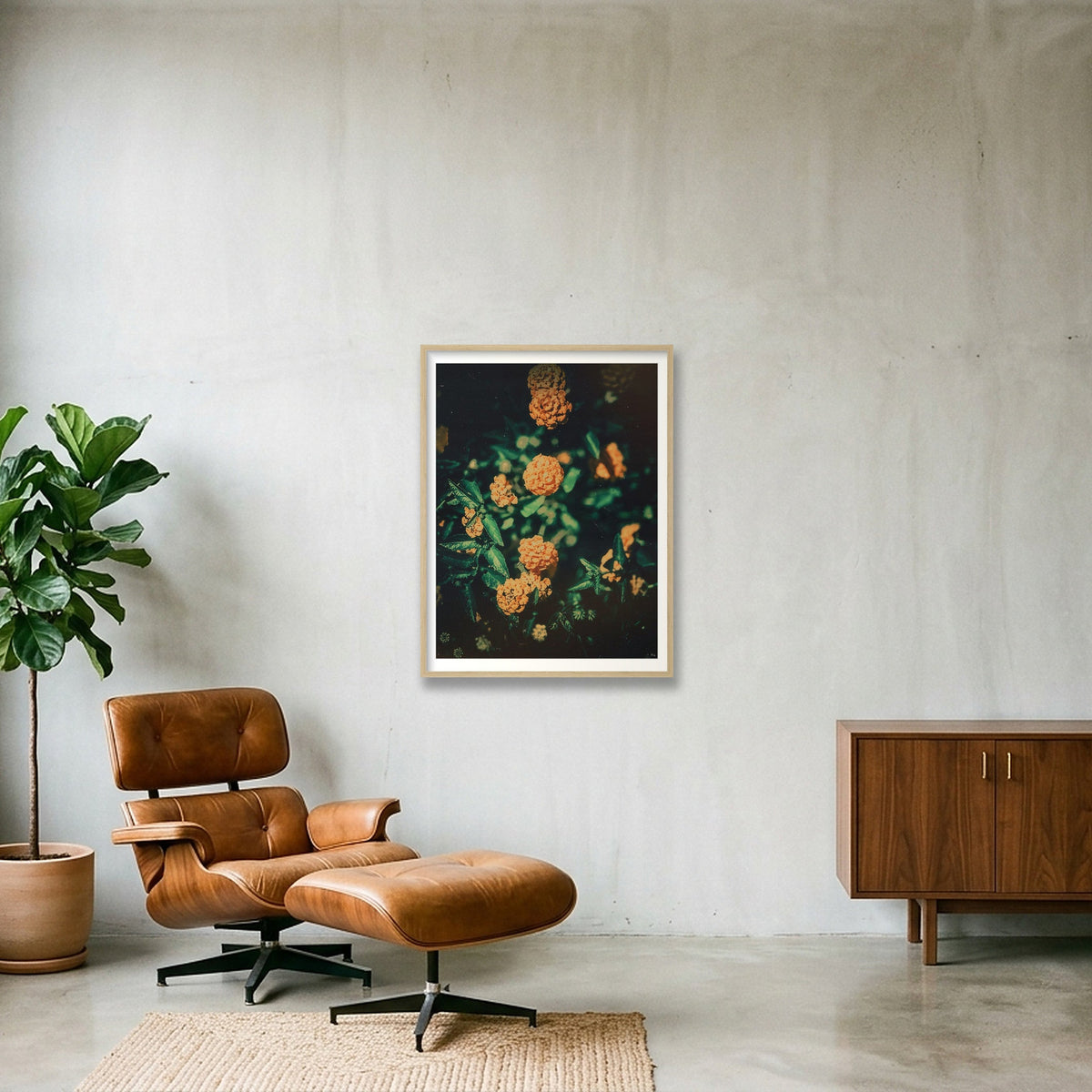 Sunshine — 60×80cm, 24×31" Oak Frame