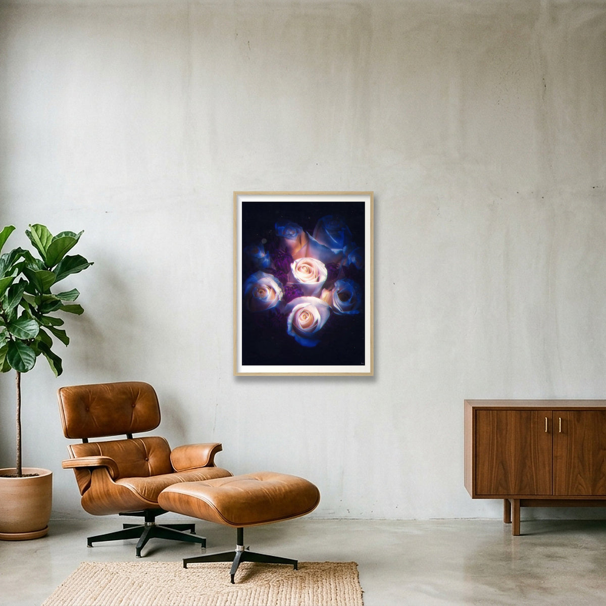 Ethereal — 60×80cm, 24×31" Oak Frame